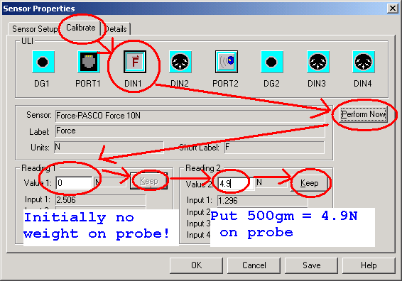 force probe calibration instructions