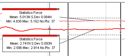 Showing stats for two runs